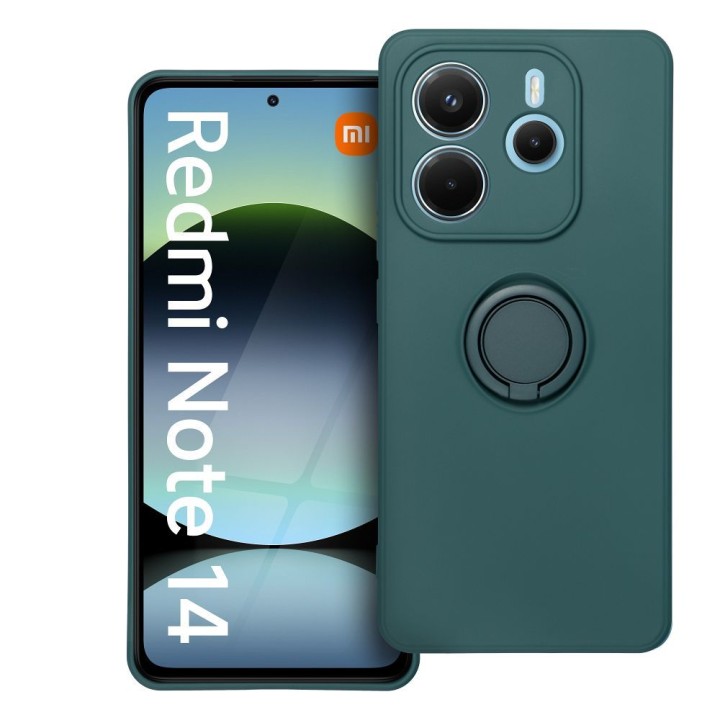 Чехол для Xiaomi Redmi Note 14 5G Silicone Ring зеленый