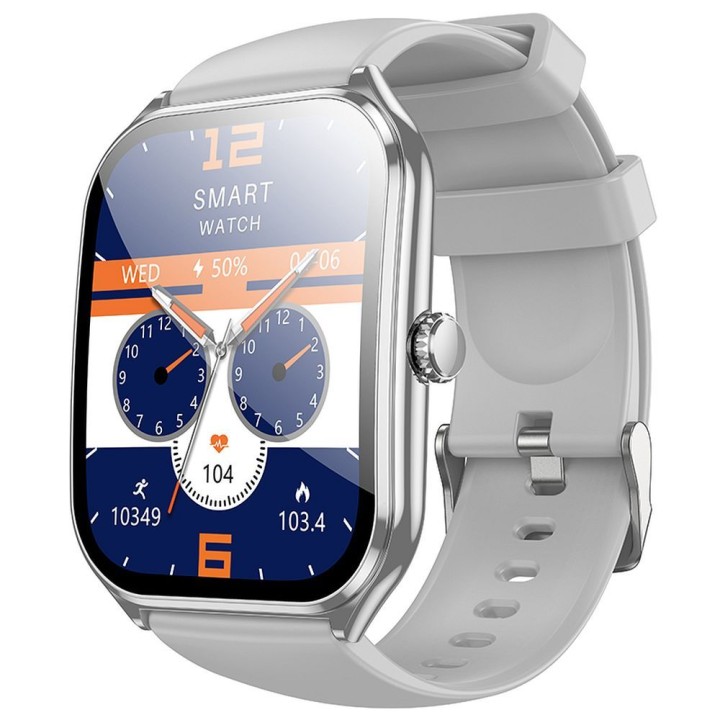 Smartwatch Hoco 1,96" AMOLED IP67 with function calls Y28 silver