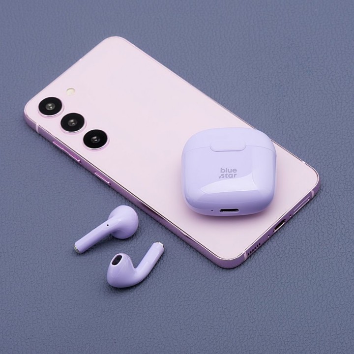 Wireless in-ear headphones Blue Star FI7 TWS purple