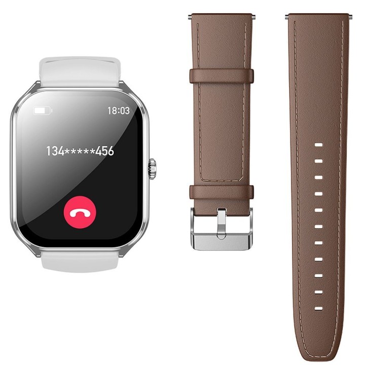 Smartwatch Hoco 1,96" AMOLED IP67 with function calls Y28 silver