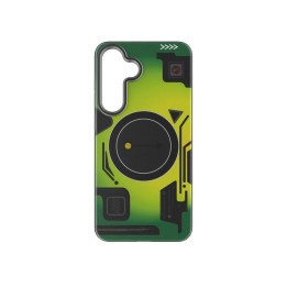 Чохол для Samsung S25 PLUS Forcell F-Protect Levels Dual Layer 4D technology сумісний з MagSafe Military Drop-Test cyber green