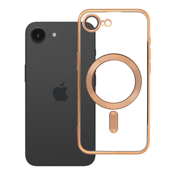 Case for iPhone 16e (SE 4 2025) / 17e Electro Mag Cover compatible with MagSafe gold
