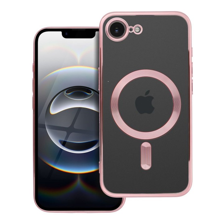 Case for iPhone 16e (SE 4 2025) / 17e Electro Mag Cover compatible with MagSafe rose gold