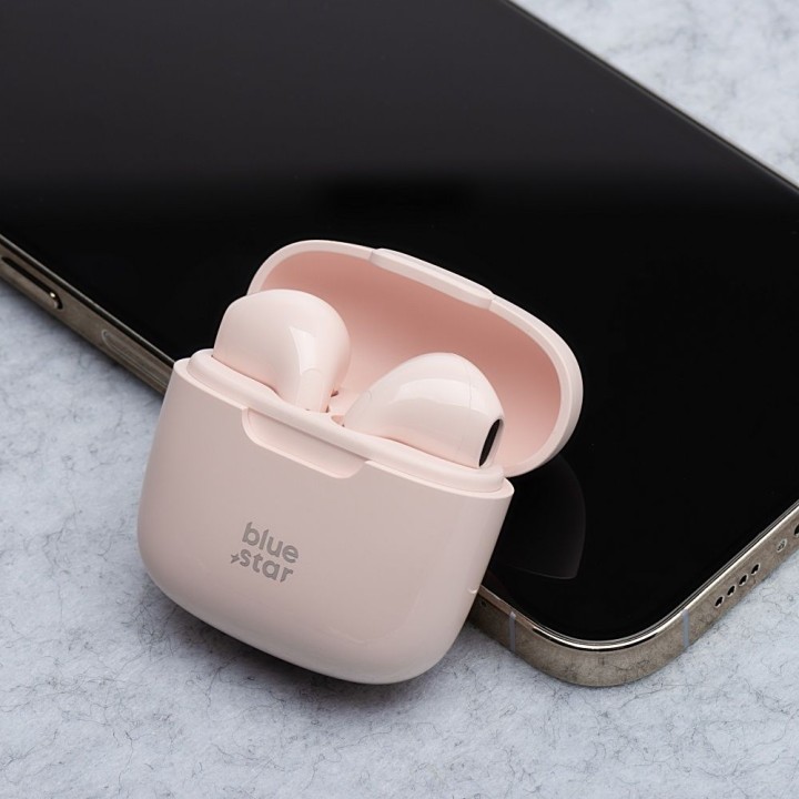 Wireless headphones in-ear Blue Star FI7 TWS powder pink