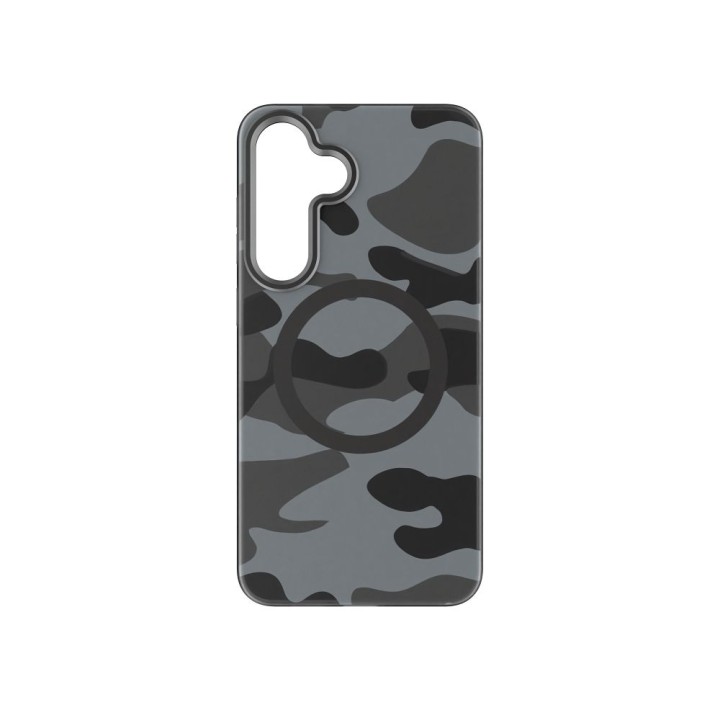 Чехол для Samsung S25 PLUS Forcell F-Protect Levels Dual Layer 4D technology совместимый с MagSafe Military Drop-Test black camo