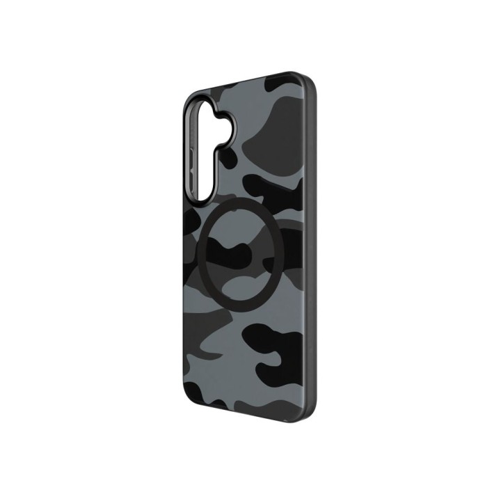 Чехол для Samsung S25 PLUS Forcell F-Protect Levels Dual Layer 4D technology совместимый с MagSafe Military Drop-Test black camo