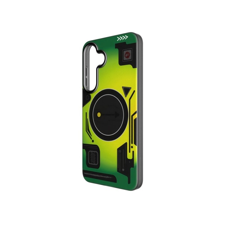 Чехол для Samsung S25 PLUS Forcell F-Protect Levels Dual Layer 4D technology совместимый с MagSafe Military Drop-Test cyber gree