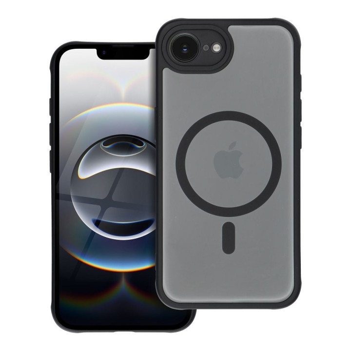 Case for iPhone 16e (SE 4 2025) / 17e Full Matte Mag Cover compatible with MagSafe black