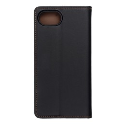 Flip case for iPhone 16e (SE 4 2025) Smart Pro Book leather black