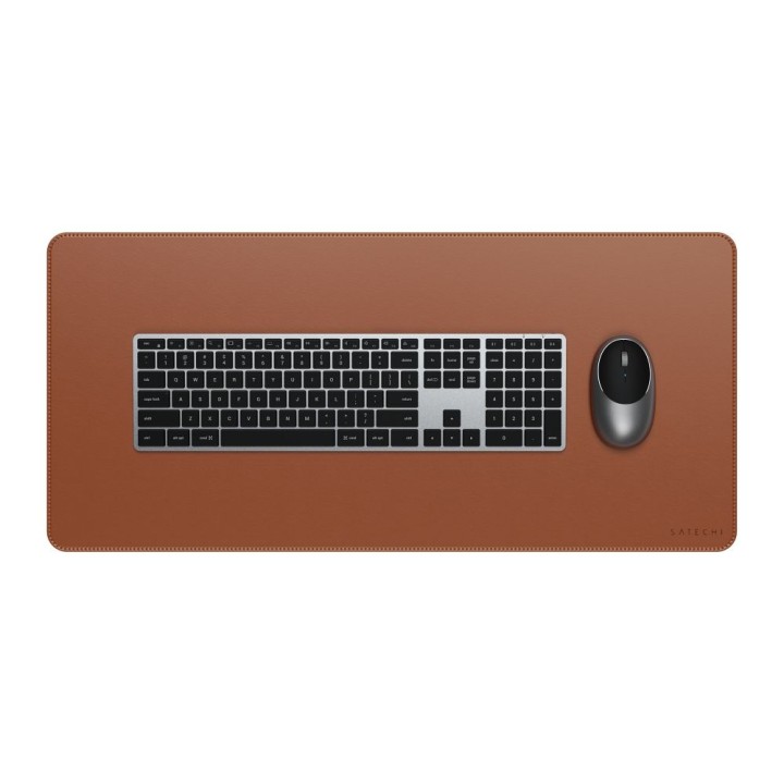 SATECHI pad for biurko vegan leather ST-LPDMN brown