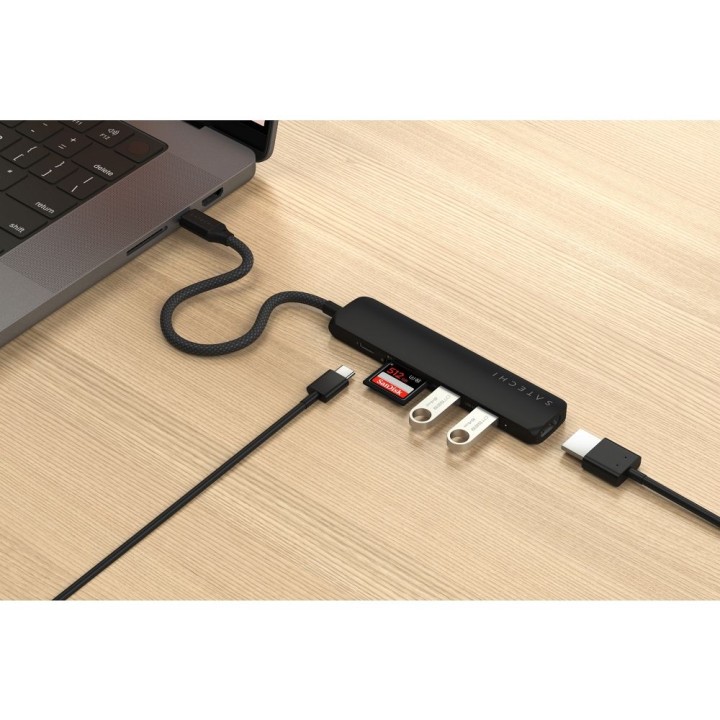 SATECHI адаптер HUB 6w1 Тип C ST-P6SK черный