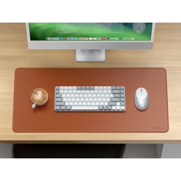 SATECHI desk mat vegan leather ST-LPDMN brown