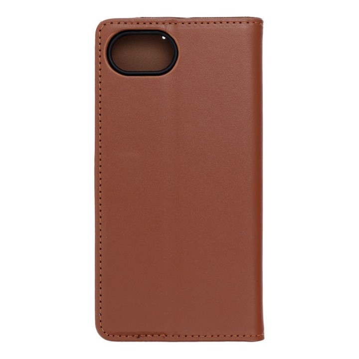 Flip case for iPhone 16e (SE 4 2025) Smart Pro Book leather brown