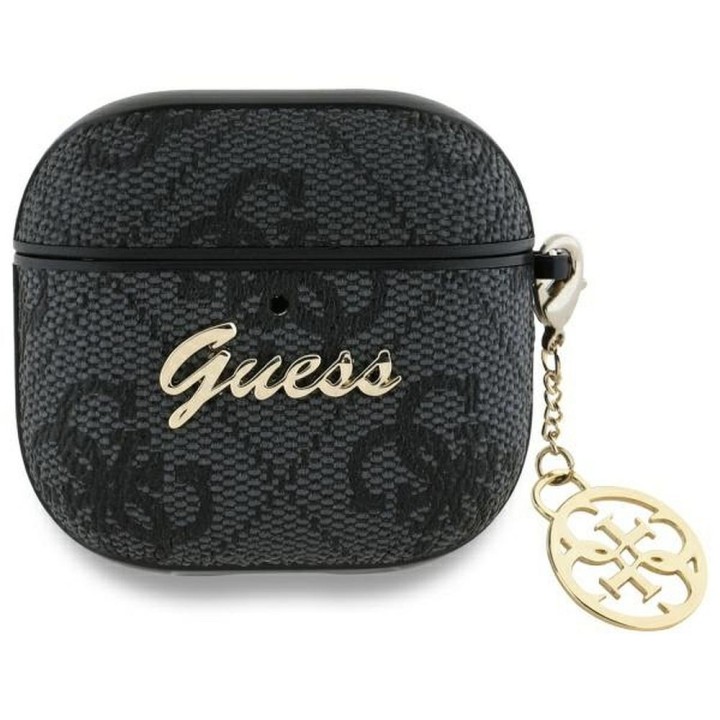 Чехол для наушников Guess для Apple AirPods 4 (PU 4G W / Charm) черный