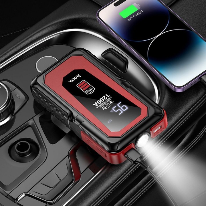 Power bank Hoco 10000 mAh 2,4A 18W with car jump-start function QS3 black