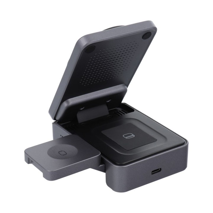 Wireless charger Forcell F-Energy 3w1 Flex Pro Qi2 MagSafe compatible (F-05) silver