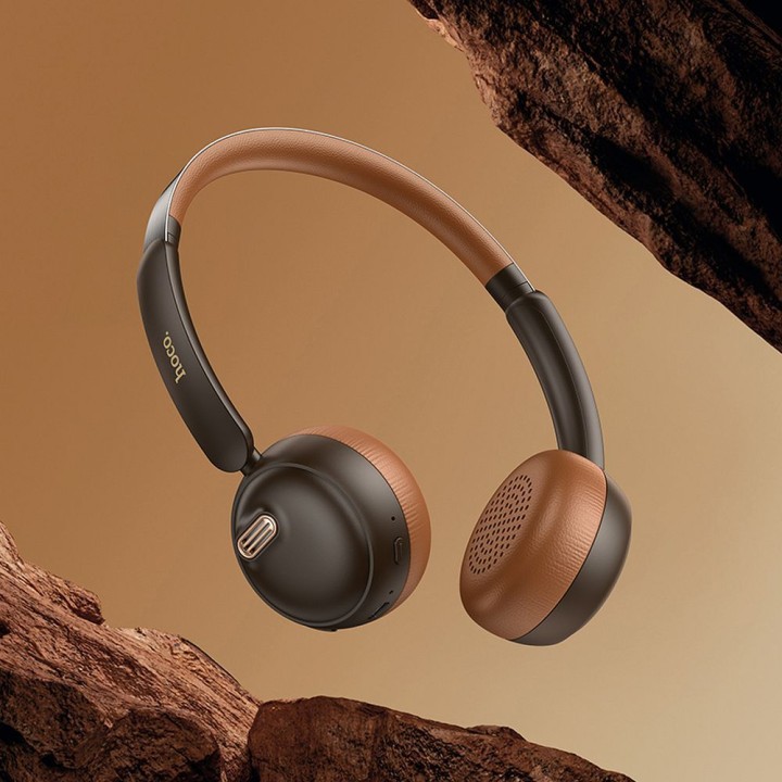 Wireless headphones on-ear Hoco W62 brown