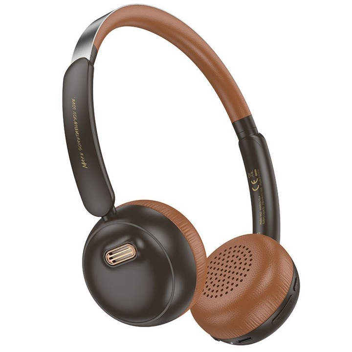 Wireless headphones on-ear Hoco W62 brown