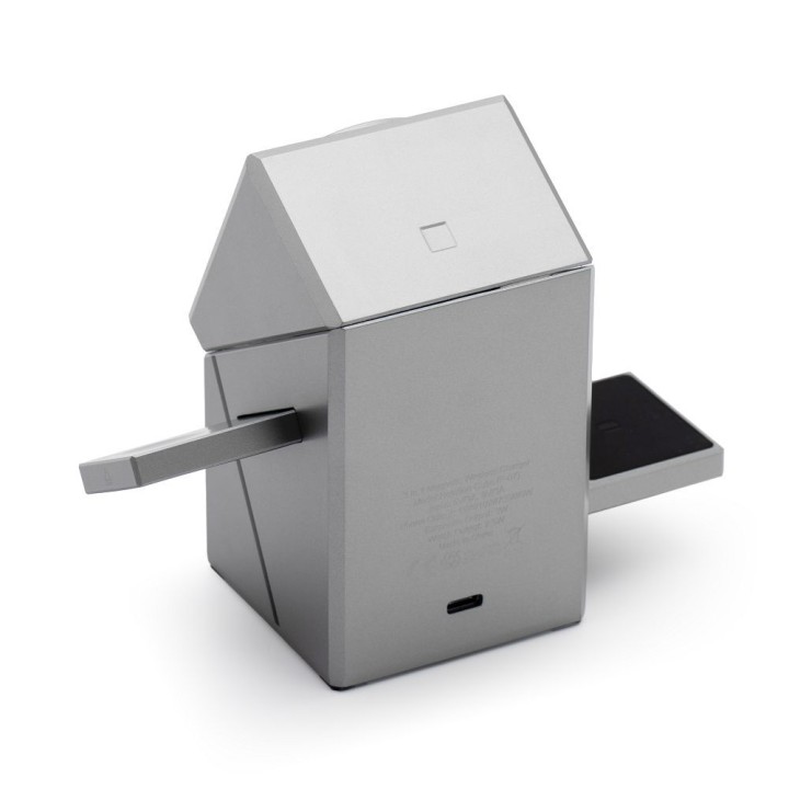 Wireless charger Forcell F-Energy 3w1 Rotation Cube Qi2 MagSafe compatible (F-06) silver 0INT