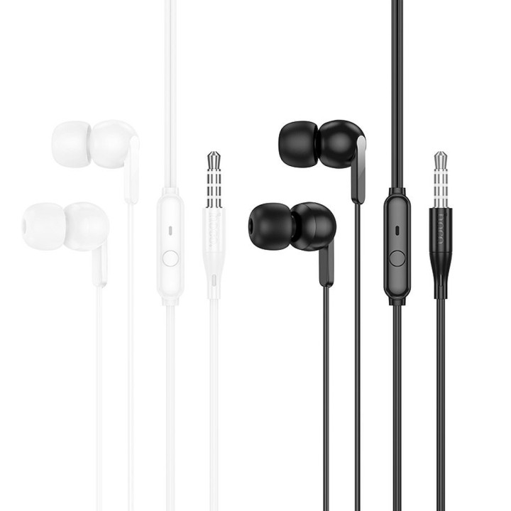 Headphones wired in-ear Jack 3,5 mm Hoco M124 white