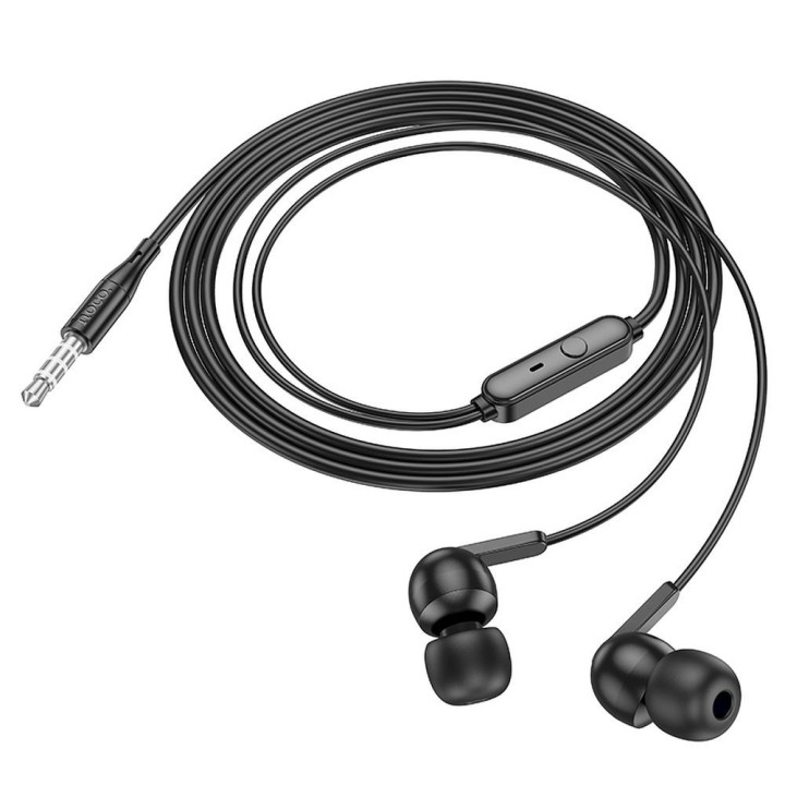 Наушники проводные вкладыши Jack 3,5 mm Hoco M124 белые