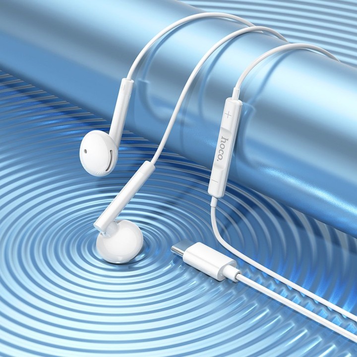 Проводные наушники-вкладыши USB C Hoco M95 белые
