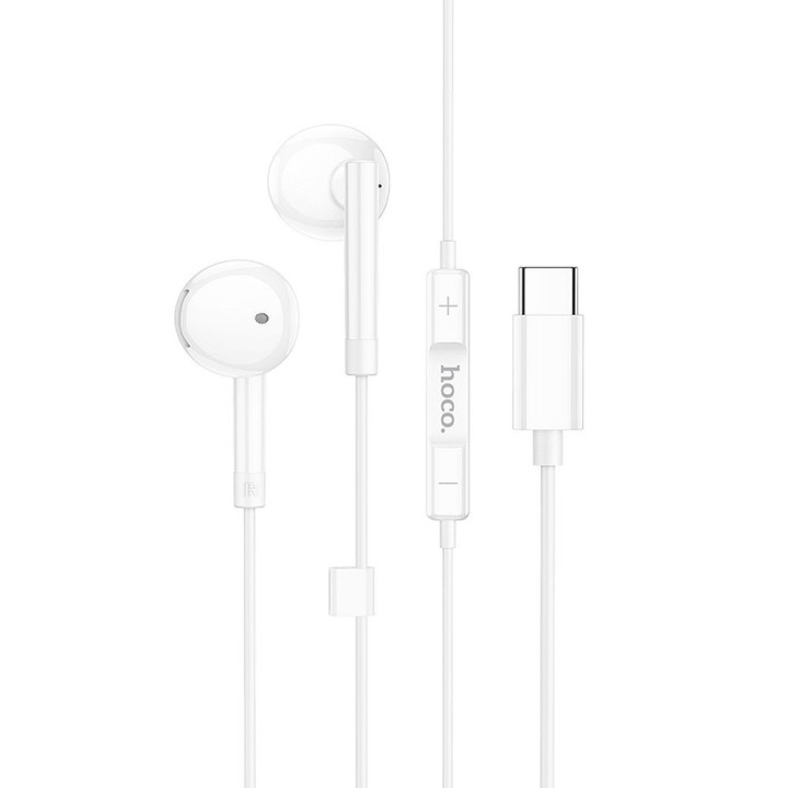Дротові навушники-вкладиші USB C Hoco M95 білі