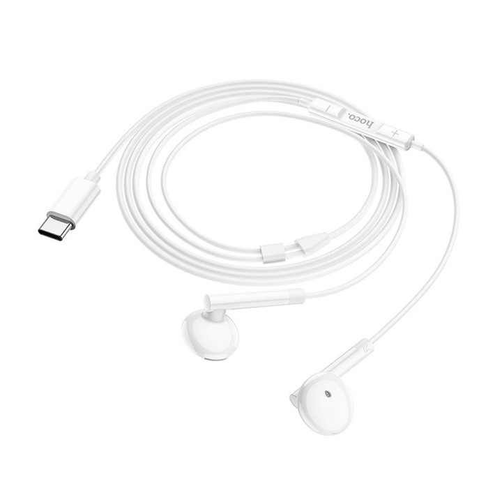 Проводные наушники-вкладыши USB C Hoco M95 белые