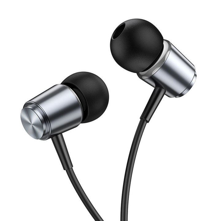 Headphones wired in-ear Jack 3,5 mm Hoco M108 grey