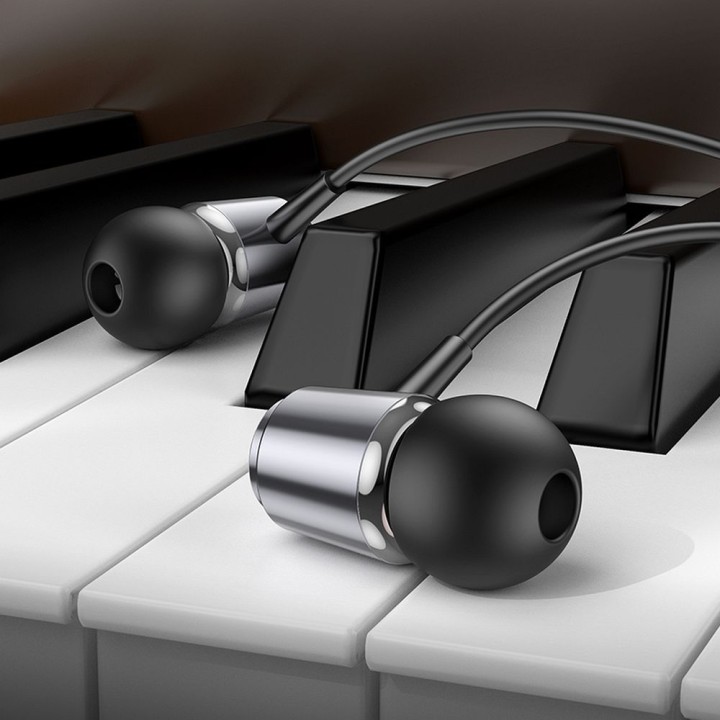 Wired in-ear headphones Jack 3,5 mm Hoco M108 grey