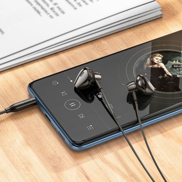 Headphones wired in-ear Jack 3,5 mm Hoco M125 black