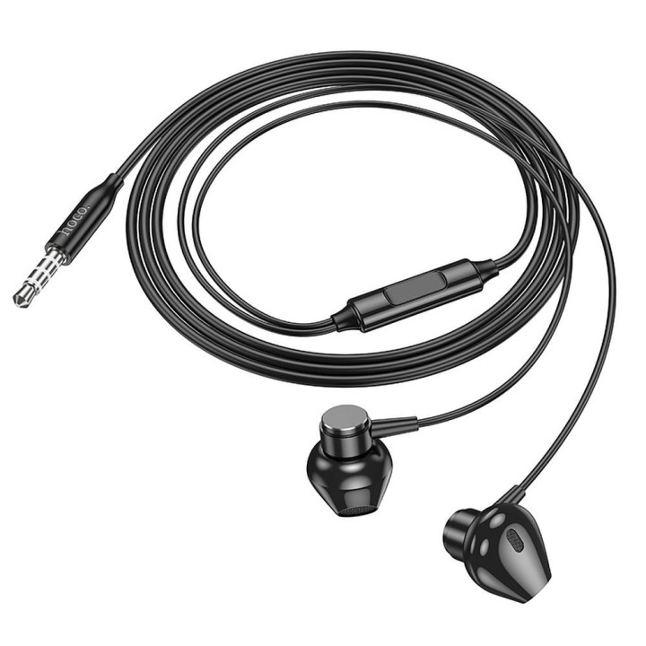 Дротові навушники-вкладиші Jack 3,5 mm Hoco M125 чорні