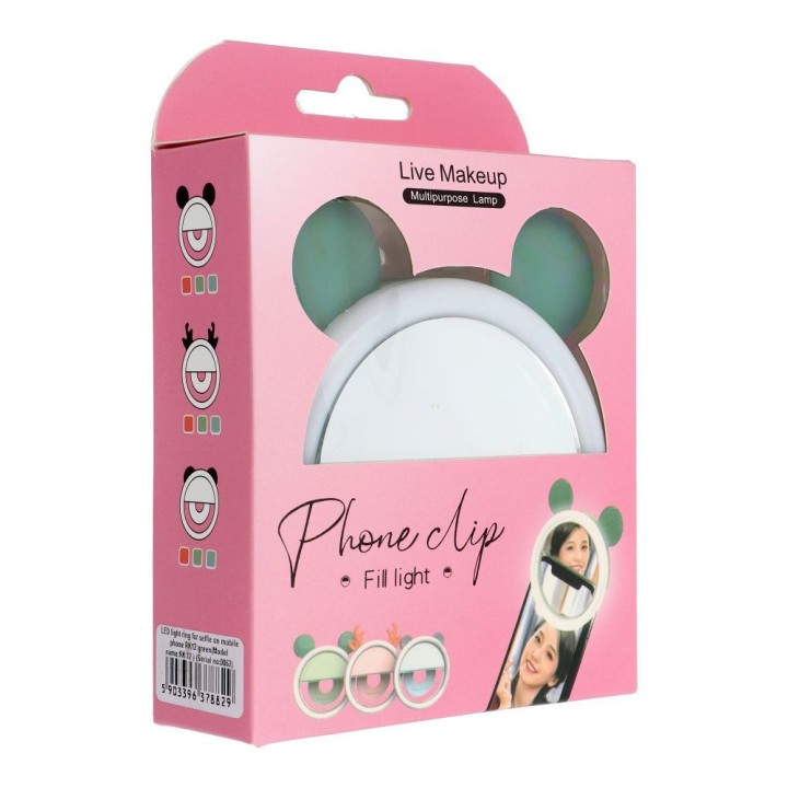 Lamp LED Ring for selfie for phone RK12 green