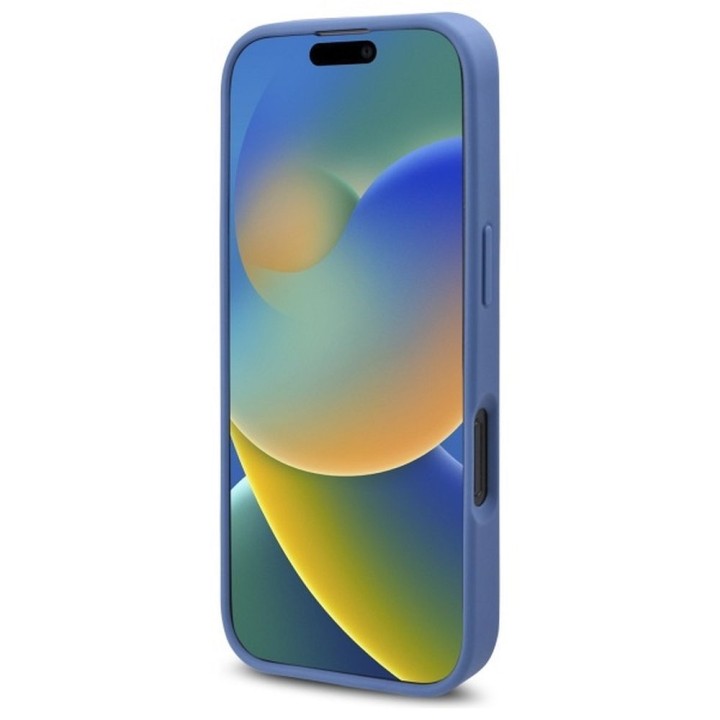 GUESS чехол для IPHONE 16 Pro, совместимый с MagSafe GUHMP16LP4ROPEMCB (4G Flowers Print) синий