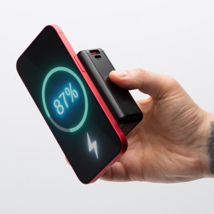Wielofunkcyjna зарядний пристрій Forcell F-Energy 6w1 USB A + USB C PD 45W + повербанк 15000 mAh + бездротова зарядка 15W чорний