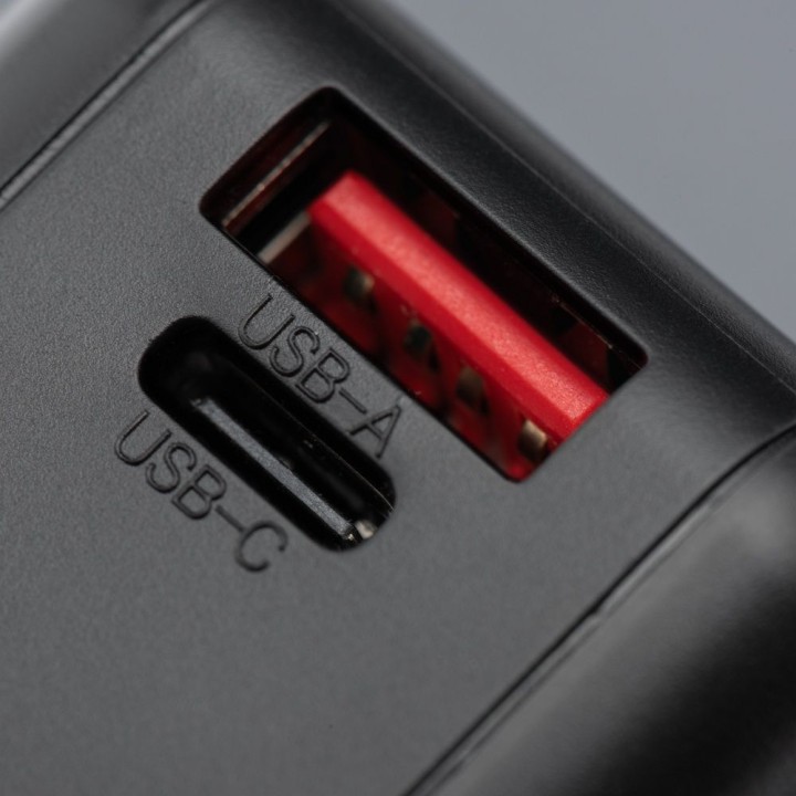 Wielofunkcyjna зарядний пристрій Forcell F-Energy 6w1 USB A + USB C PD 45W + повербанк 15000 mAh + бездротова зарядка 15W чорний