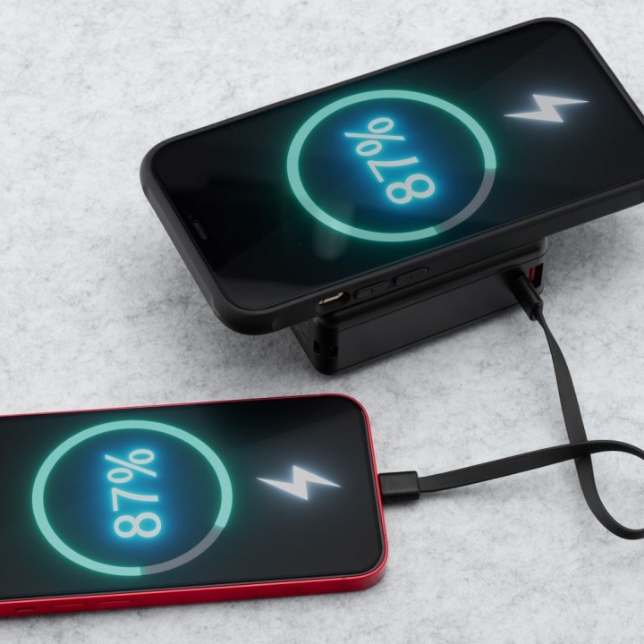 Wielofunkcyjna зарядное устройство Forcell F-Energy 6w1 USB A + USB C PD 45W + повербанк 15000 mAh + беспроводная зарядка 15W