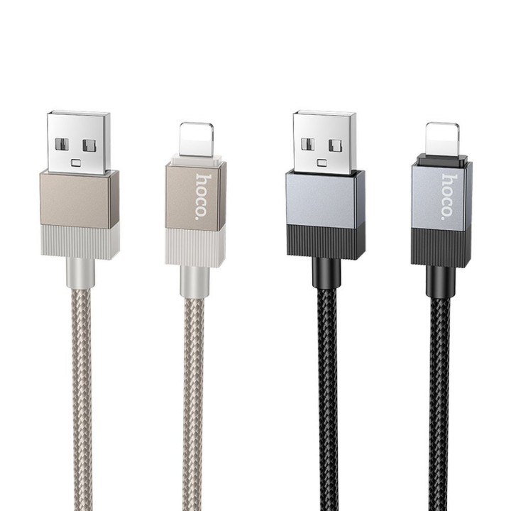 Кабель USB A для Lightning Hoco 2,4A 1 m X110 черный