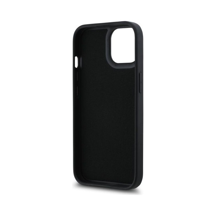 KARL LAGERFELD чехол для IPHONE 15 KLHCP15S3DRKSDLK (3D Rubber Signature) черный