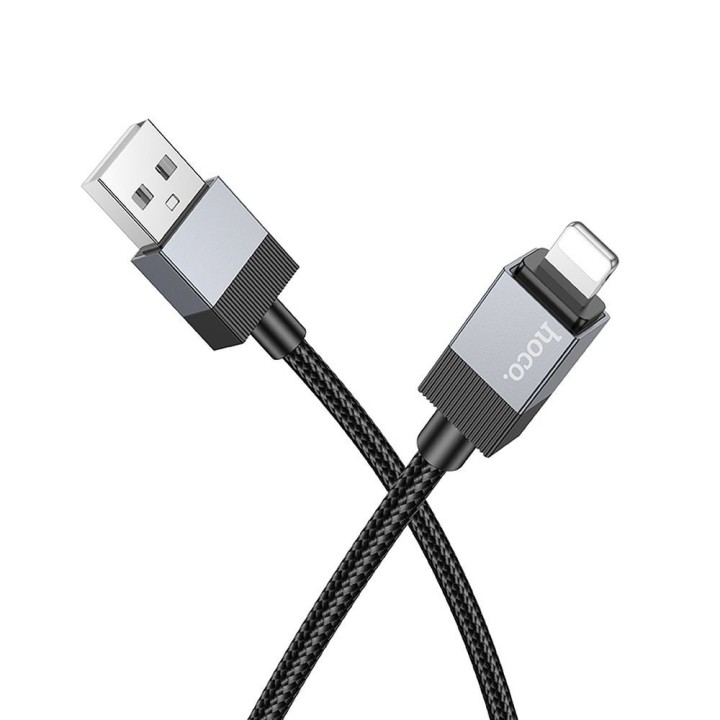 Кабель USB A для Lightning Hoco 2,4A 1 m X110 чорний
