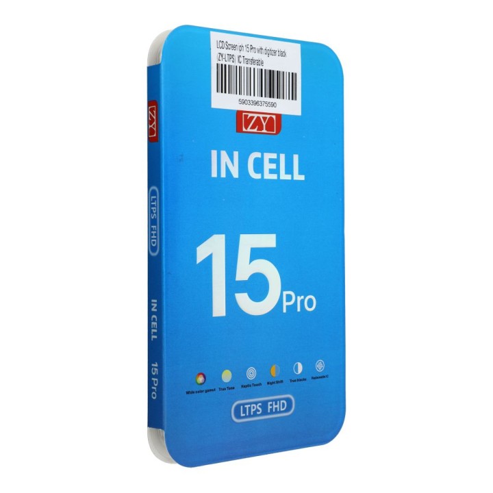Display for iPhone 15 Pro with black touch screen (ZY-LTPS) IC Transferable