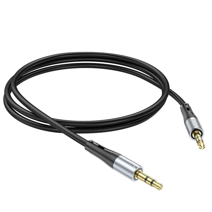 Кабель AUX Jack 3,5 mm для Jack 3,5 mm Hoco 1 m UPA22 чорний