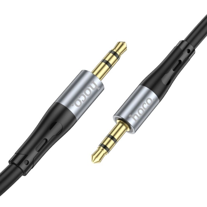 Кабель AUX Jack 3,5 mm для Jack 3,5 mm Hoco 1 m UPA22 чорний