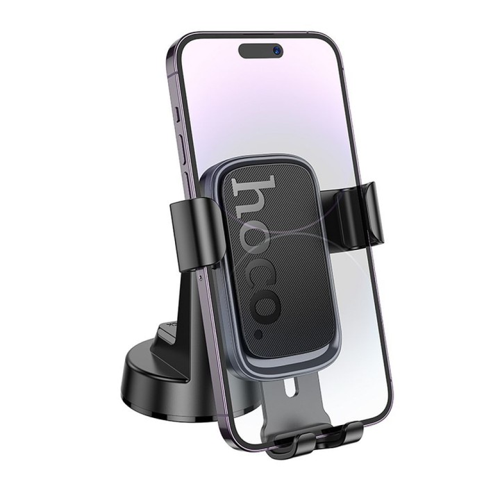 Gravity car phone holder Hoco for dashboard H81 black-grey