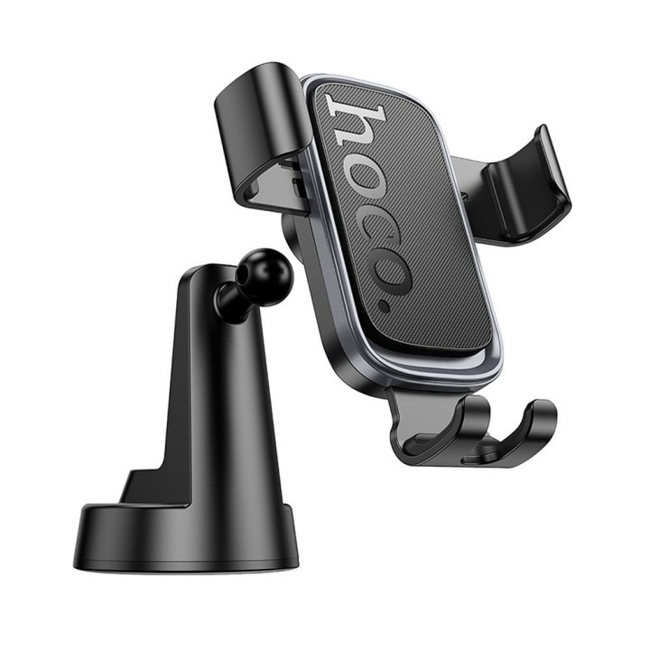 Phone holder for car gravity Hoco for dashboard H81 black grey