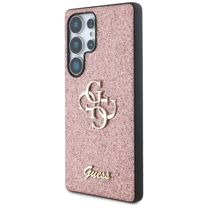 GUESS чохол для SAMSUNG S25 Ultra GUHCS25LHG4SGP (Fixed Glitter Big 4G) рожевий
