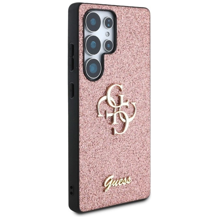 GUESS чохол для SAMSUNG S25 Ultra GUHCS25LHG4SGP (Fixed Glitter Big 4G) рожевий