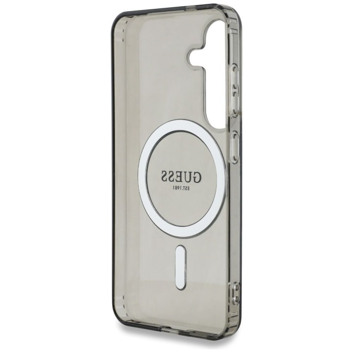 GUESS чохол для SAMSUNG S25 GUHMS25SHFGEREK (Magnetic IML Glitter Circle) чорний