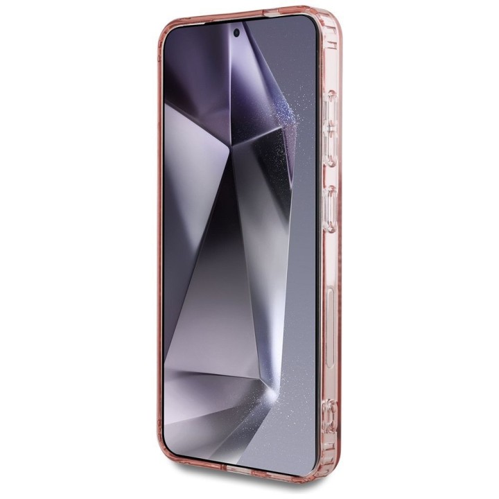 GUESS futerał do SAMSUNG S25 GUHMS25SPFTDTEP (Magnetic IML Rhinestones) różowy