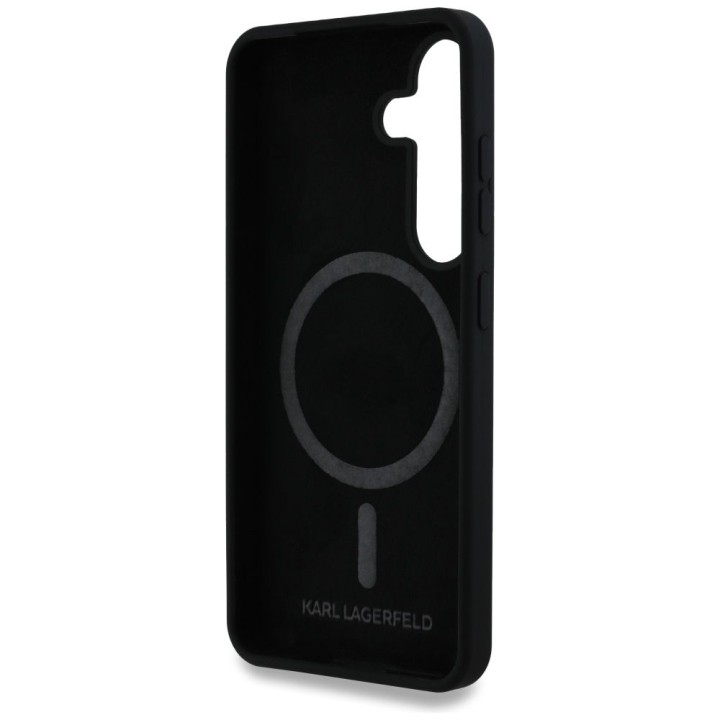 KARL LAGERFELD чехол для SAMSUNG S25 Plus KLHMS25MSKCHTCK (Magnetic Silicone Double Heads) черный